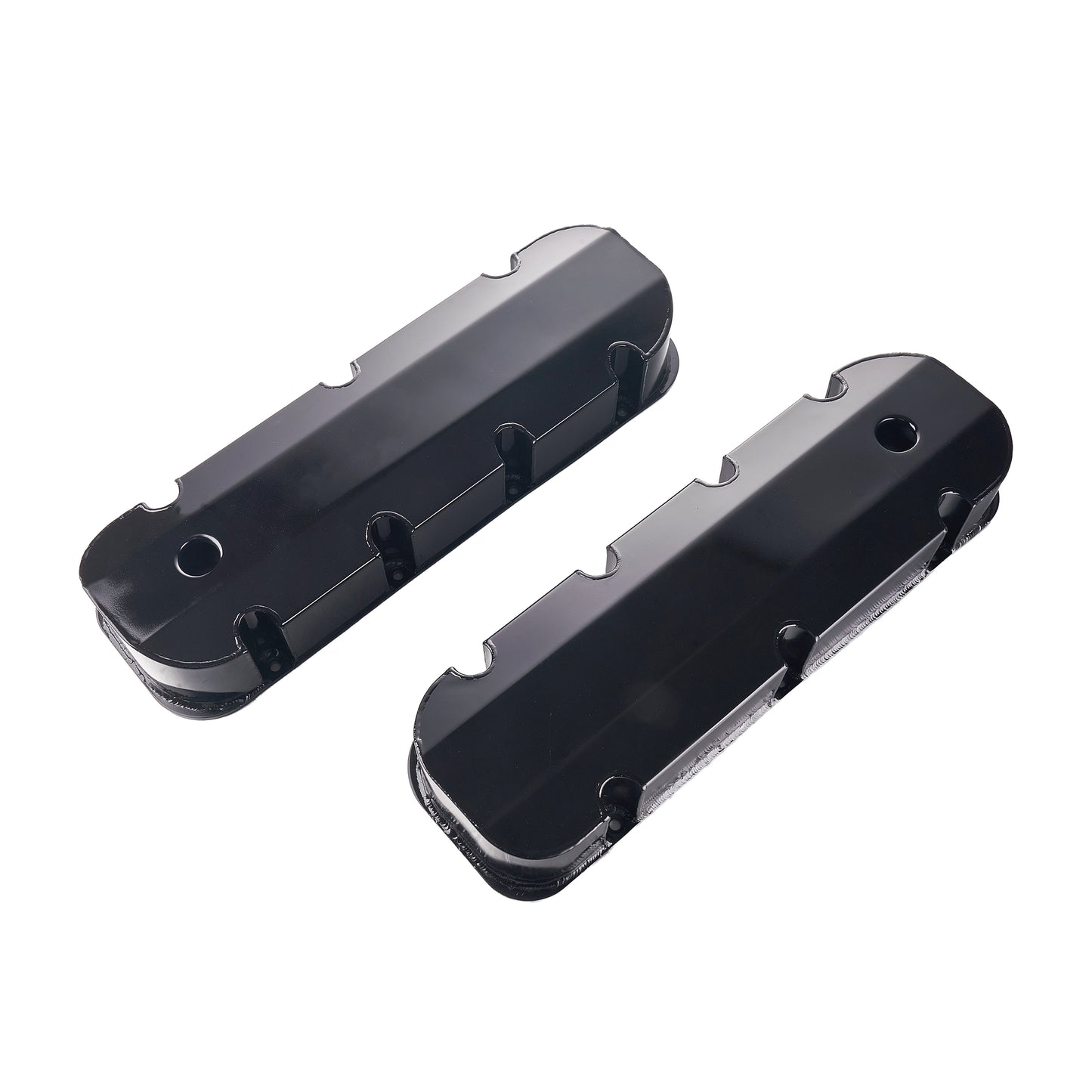 Fabricated Valve Covers for Chevy Big Block 396–502 (1965–2000) – Short Bolts, W/ Hole, Clear/Black/Polished/Anodized (PVC8536))