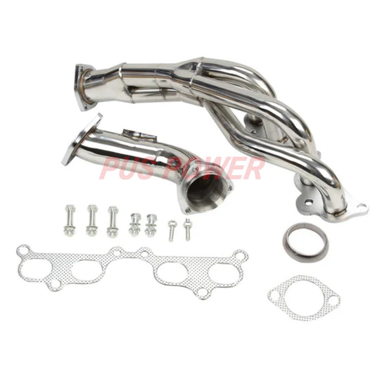 Stainless Steel Exhaust Header for 1995–2001 Toyota Tacoma 2.4L / 2.7L L4 | T-304 Polished Manifold with Gaskets & Bolts | Direct Bolt-On Performance Upgrade(EH021SS)
