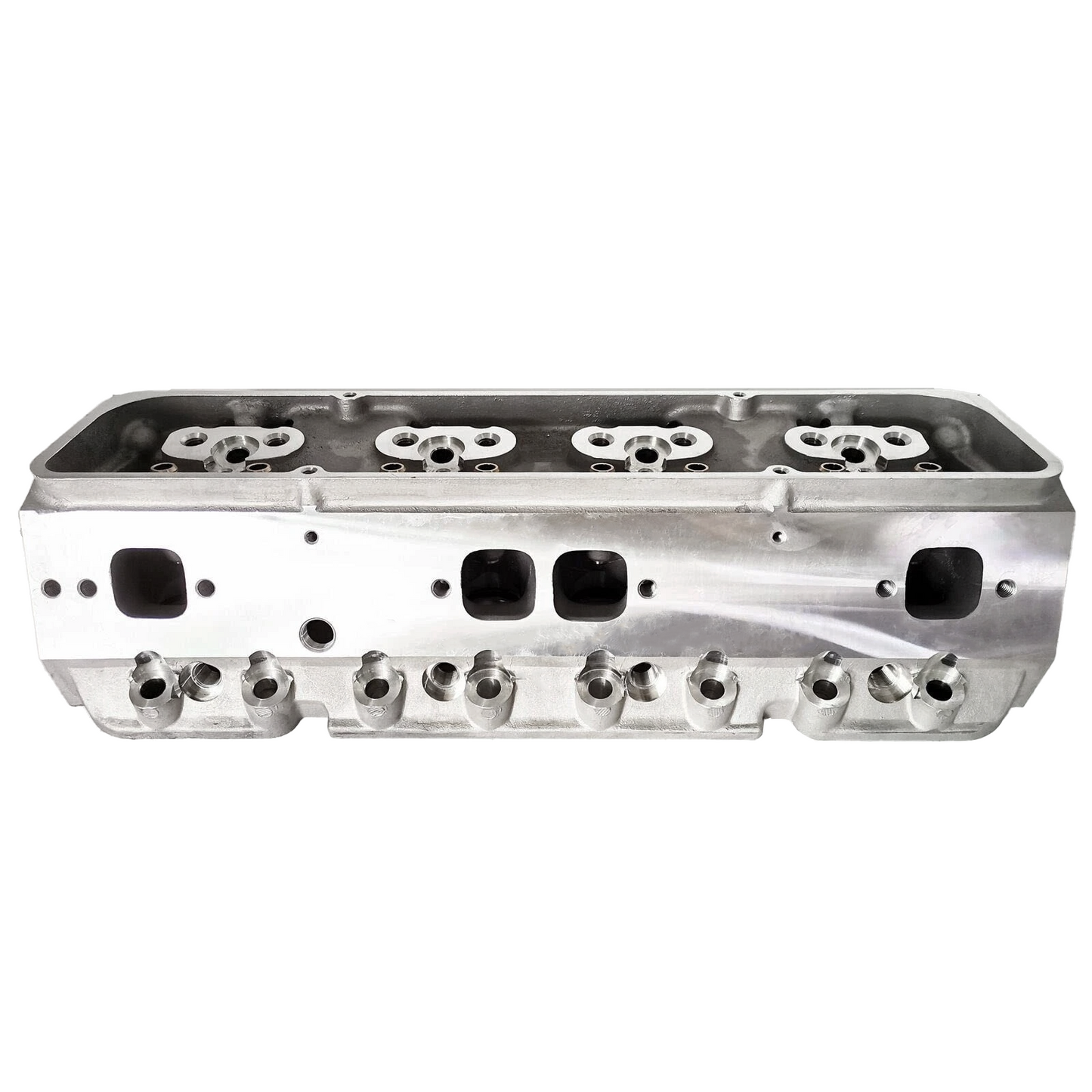 SBC 200cc Aluminum Cylinder Head for Chevy 302 327 350 383 400 | 64cc Chamber | Angle Plug | Square Port | Bare(PCH-SBC350-AP)