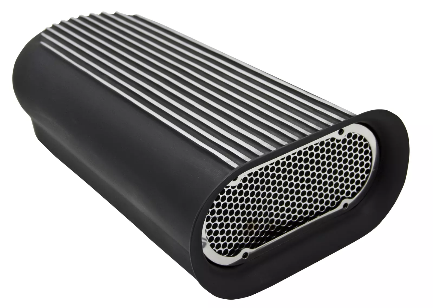 Black Aluminum Hood Scoop for Single 4BBL Carb – Hilborn Style Single or Dual Quad Finned| Universal Fit