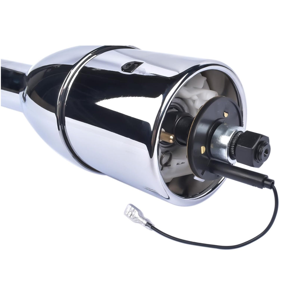 28" Chrome Tilt Steering Column for 1955–1959 Chevy GM | Manual Floor Shift | Hot Rod Stainless Steel(CH002)