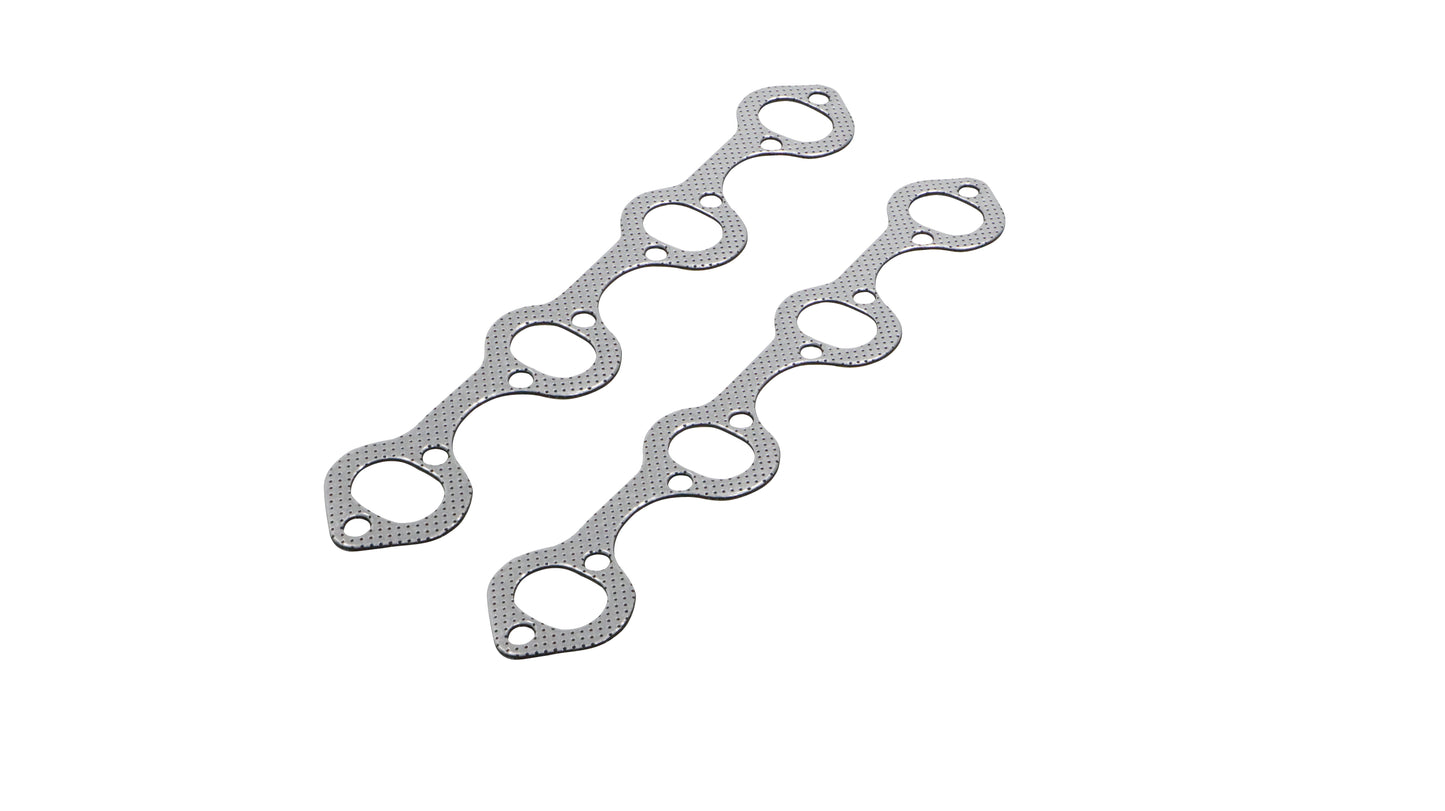 Polished Stainless Steel Exhaust Headers for Ford 289 302 351 Small Block V8 | 2x4-1 Hugger Style | Bolt-On, 304 Steel, Performance Upgrade (EH007SS)