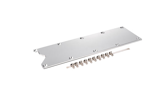 LS Gen 3 Valley Pan Cover Plate – Billet Aluminum with Stainless Bolts, Fits LS1 LS6 LQ4 LQ9 4.8L 5.3L 5.7L 6.0L Engines, Knock Sensor Delete, Low Profile Design