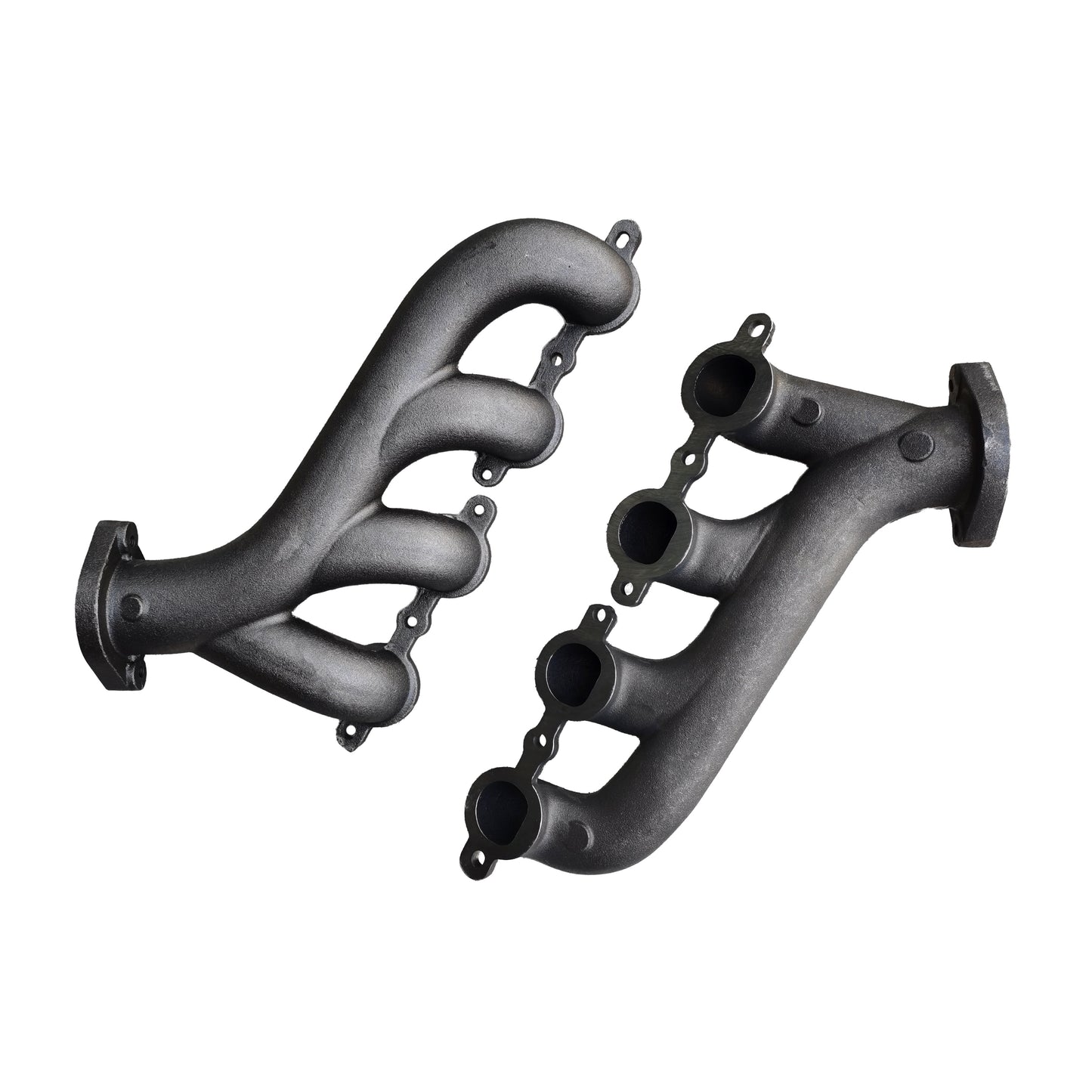 LS Swap Exhaust Manifold for 1970โ1981 Chevy Camaro | GM LS Engine Compatible | 2.5'' Outlet | Titanium Ceramic Coated Cast Iron | Shorty Hugger Design | Hooker Blackheart Series | Includes Gaskets & Hardware(EH030RAW)