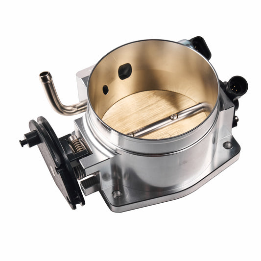 92MM High-Performance Aluminum Silver Throttle Body Assembly with Sensors & Adapter for GM LS Engines (LS1/LS2/LS3/LS6/LS7/LSX Gen III)