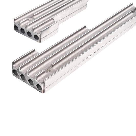 Polished Aluminum Wire Loom Set for Chevy/Ford V8 – Fits Up to 9.5mm Spark Plug Wires, Includes Mounting Hardware