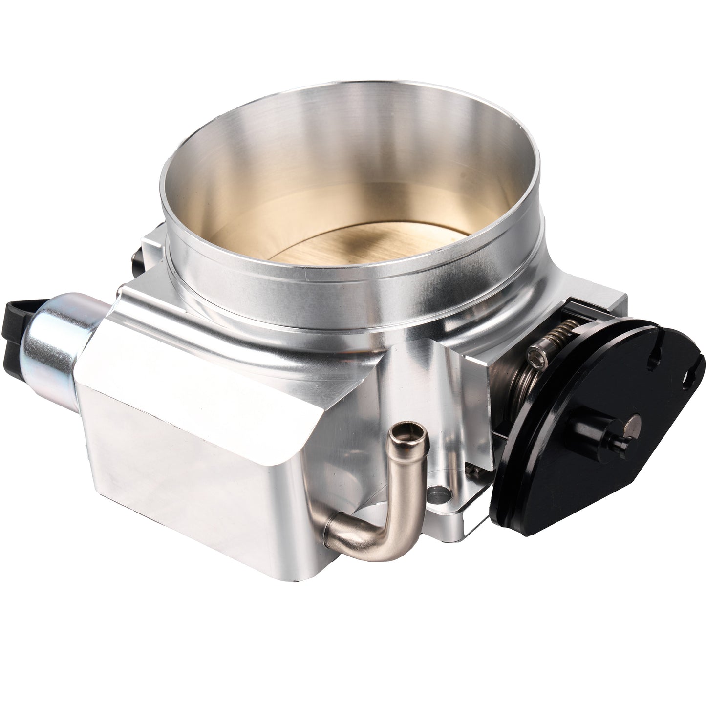 102mm CNC Machined Performance Throttle Body for GM LS1/LS2/LS3/LS6/LS7/LSX Engines, Polished T6 Aluminum Alloy with Integrated TPS & IAC Sensors for Enhanced Throttle Response and Engine Efficiency