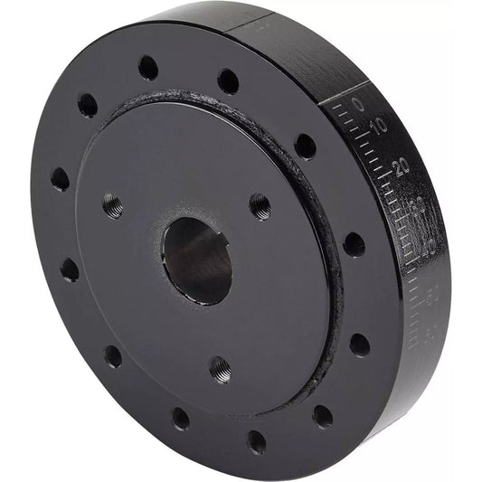 6-3/4" Black Harmonic Balancer for Chevy Small Block 262-400 V8 SBC