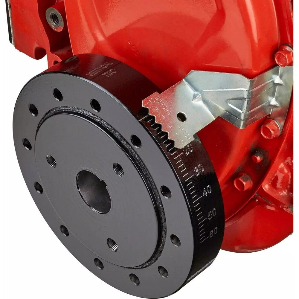 6-3/4" Black Harmonic Balancer for Chevy Small Block 262-400 V8 SBC