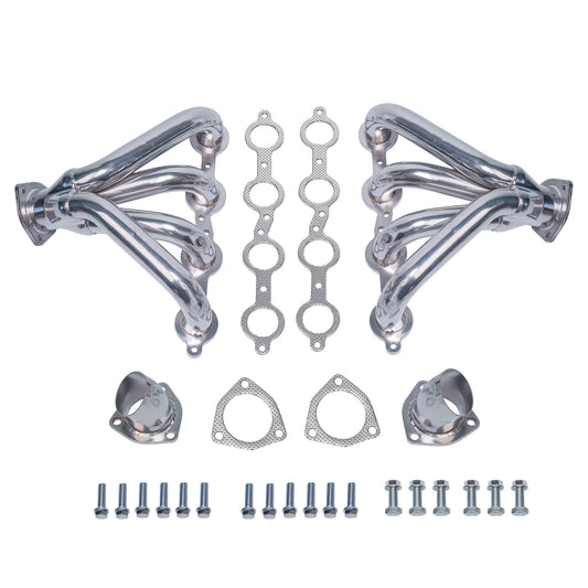 Ceramic Coated Block Hugger Headers for LS1/LS2/LS6 Engines – 1 5/8” Primaries, 2 1/2” Collector, High Flow(EH005))