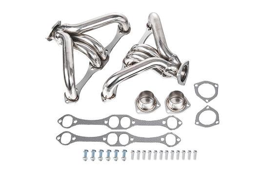 High-Performance Stainless Steel Long Tube Headers & Y-Pipe for 2014–2017 Chevy Silverado GMC Sierra Tahoe Yukon Escalade 1500 5.3L 6.2L V8 | 1-7/8'' Primaries, 3'' Collector | 8-2-1 Exhaust Design(EH032SS)