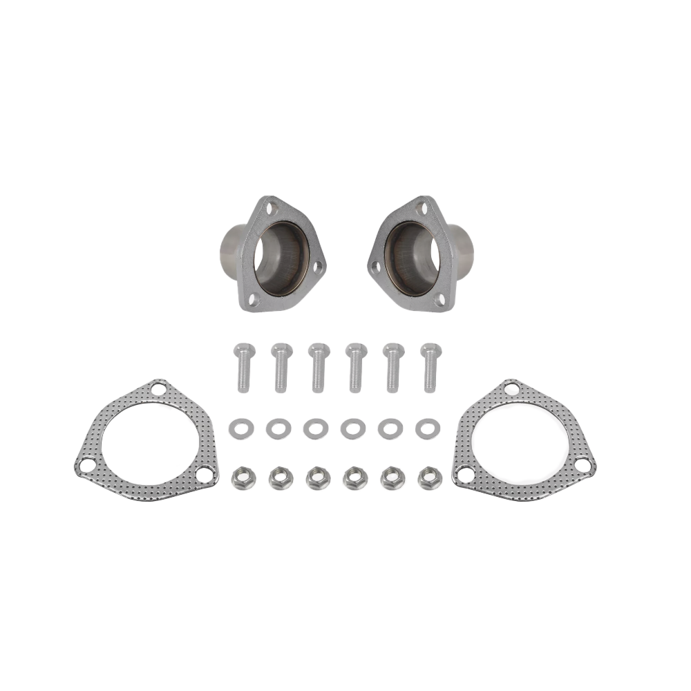 Block Hugger Shorty Headers for SBC 283 305 327 350 400 V8 | 1.5" Inlet / 2.5" Outlet | Fits Tight Engine Bays | CNC Flange + TIG Welded | Exhaust Upgrade for Classic Small Block Chevy Builds(EH014SS)