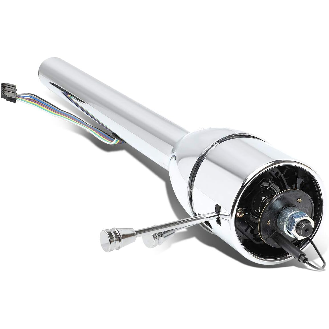 32" Stainless Steel Tilt Steering Column β Manual Floor Shift, Polished Chrome, GM 1955β1959 Compatible (CH001))