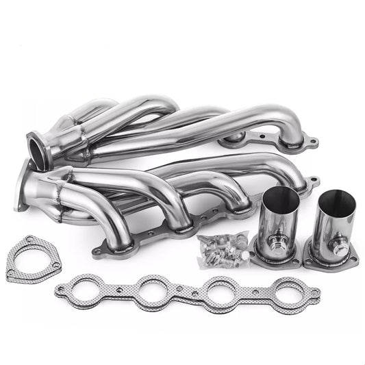 LS Swap Shorty Headers for S10 Blazer GMC Sonoma | LS1 LS2 LS3 5.3L 6.0L V8 | Ceramic Coated/Stainless Steel (EH006)