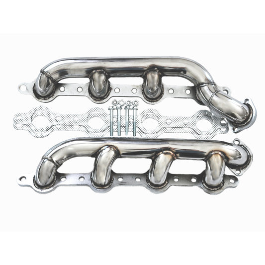 Exhaust Manifold Set for 1999β2003 Ford F-250 F-350 F-450 7.3L Powerstroke V8 | Cast Iron Driver & Passenger Side Headers with Gaskets & Mounting Hardware | OE-Style Replacement for Trucks, Vans & Buses(EH011SS)