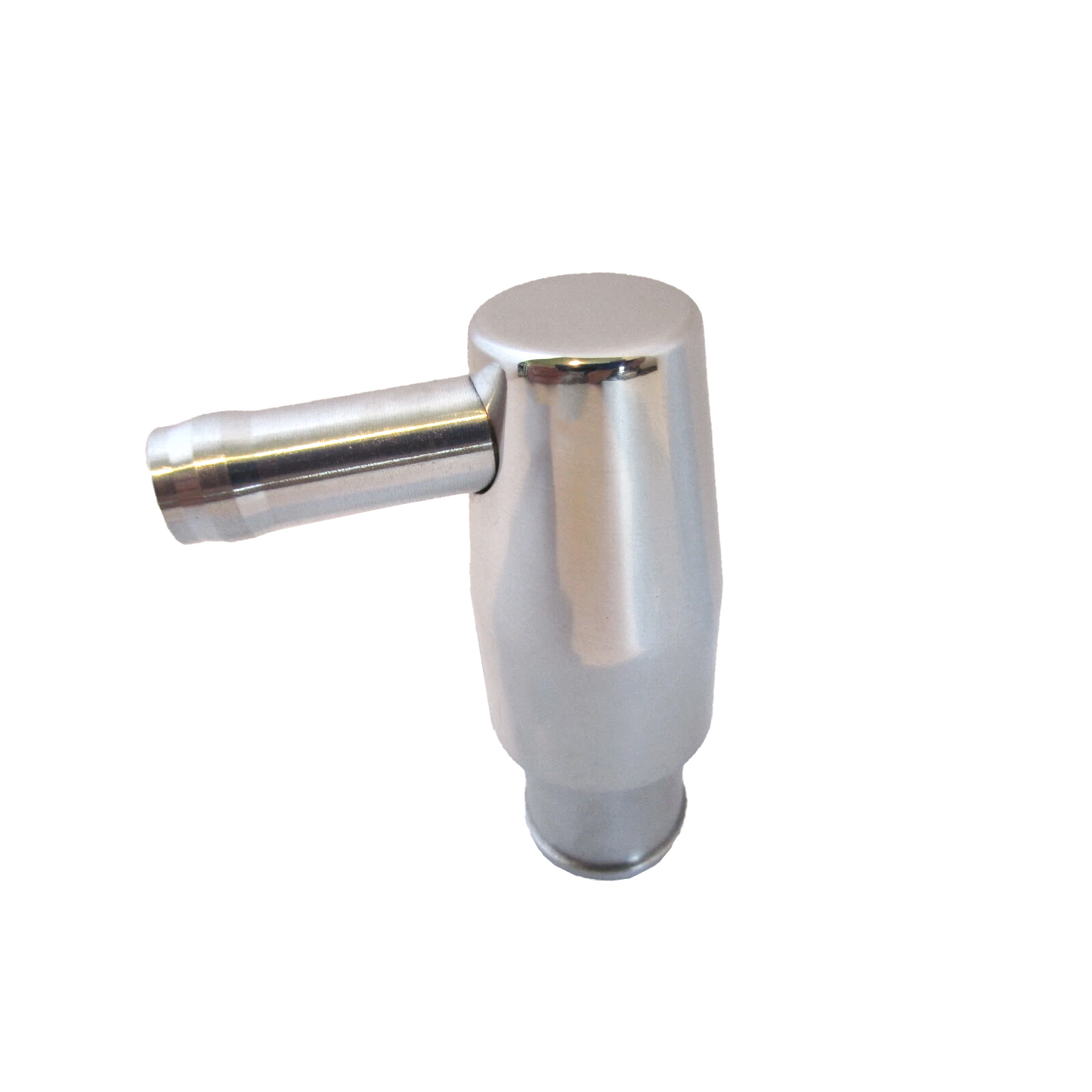Polished Billet Aluminum PCV Valve Breather Tube 3/4" Neck w/ Grommet for Chevy Ford Mopar (P8489)