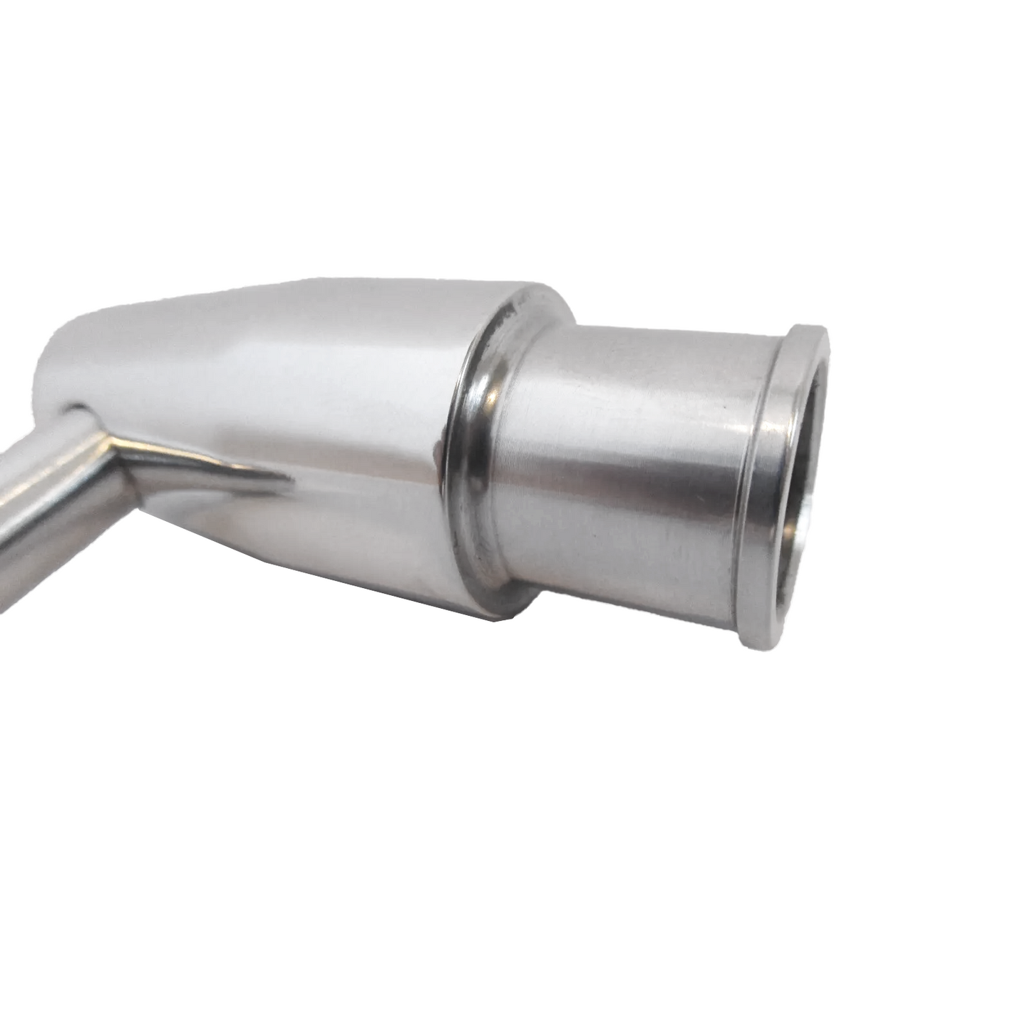 Polished Billet Aluminum PCV Valve Breather Tube 3/4" Neck w/ Grommet for Chevy Ford Mopar (P8489)