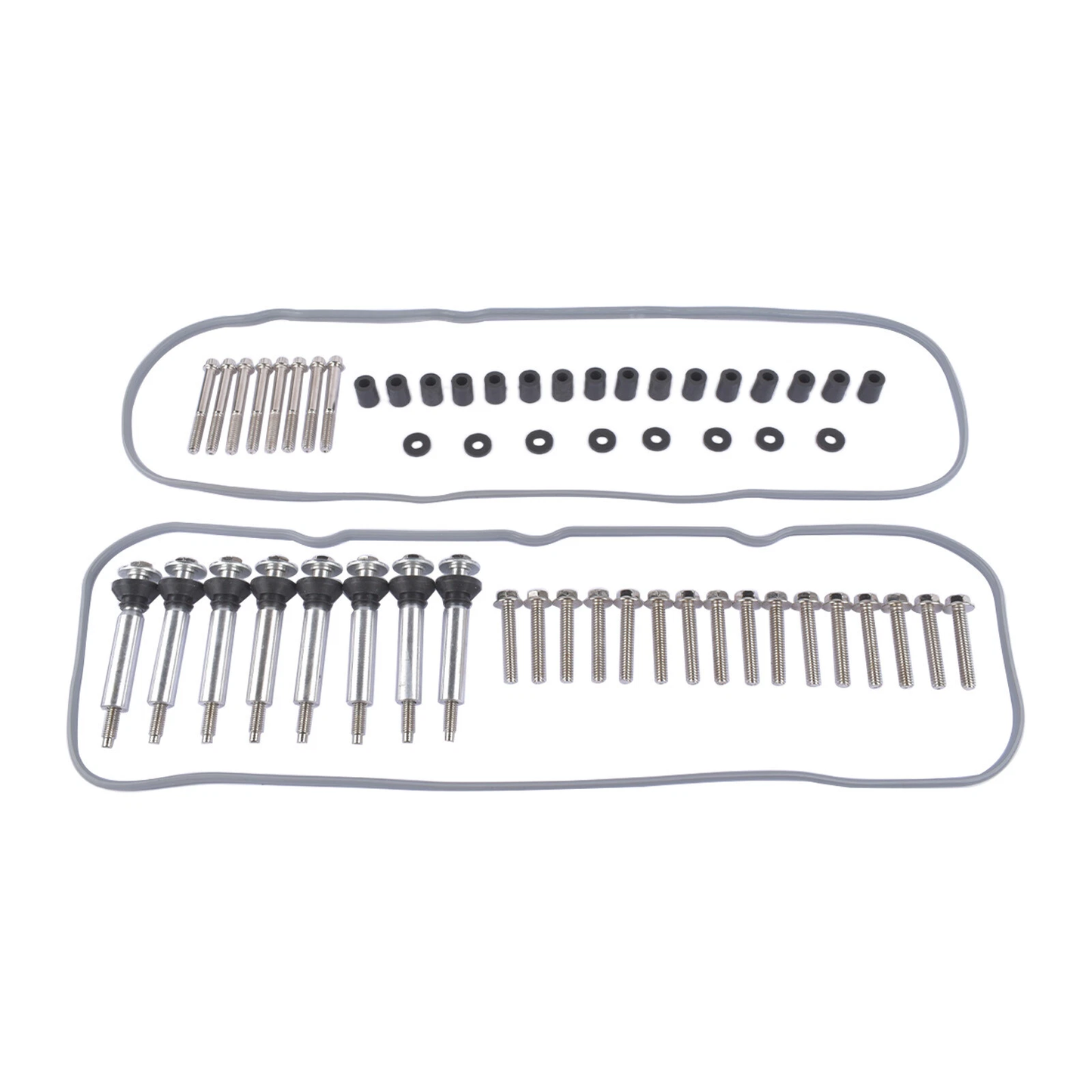 LS Valve Covers with Classic Polished Cast Aluminum Finned Coil Covers β Fits GM LS1 LS2 LS3 LS6 LS7 LSX Engines(P8579)