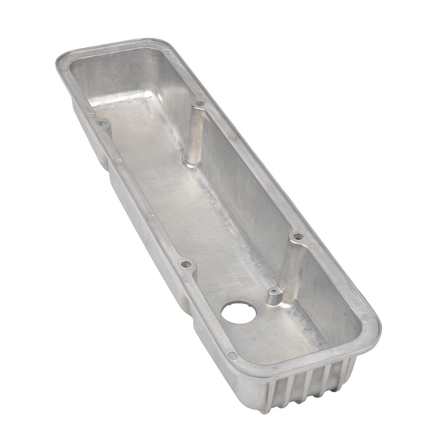 Finned Short Aluminum Valve Covers for Chevy SBC 283–400 (1958–1986) | 2-9/16" Tall | Polished, Black, Satin Finish