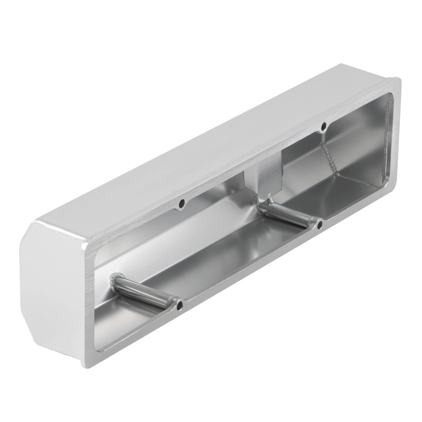 Fabricated Aluminum Valve Covers for Chevy SBC 283 302 350 400 | Long Bolt | Tall Style | Stain Oxidation Finish (PVC8532)