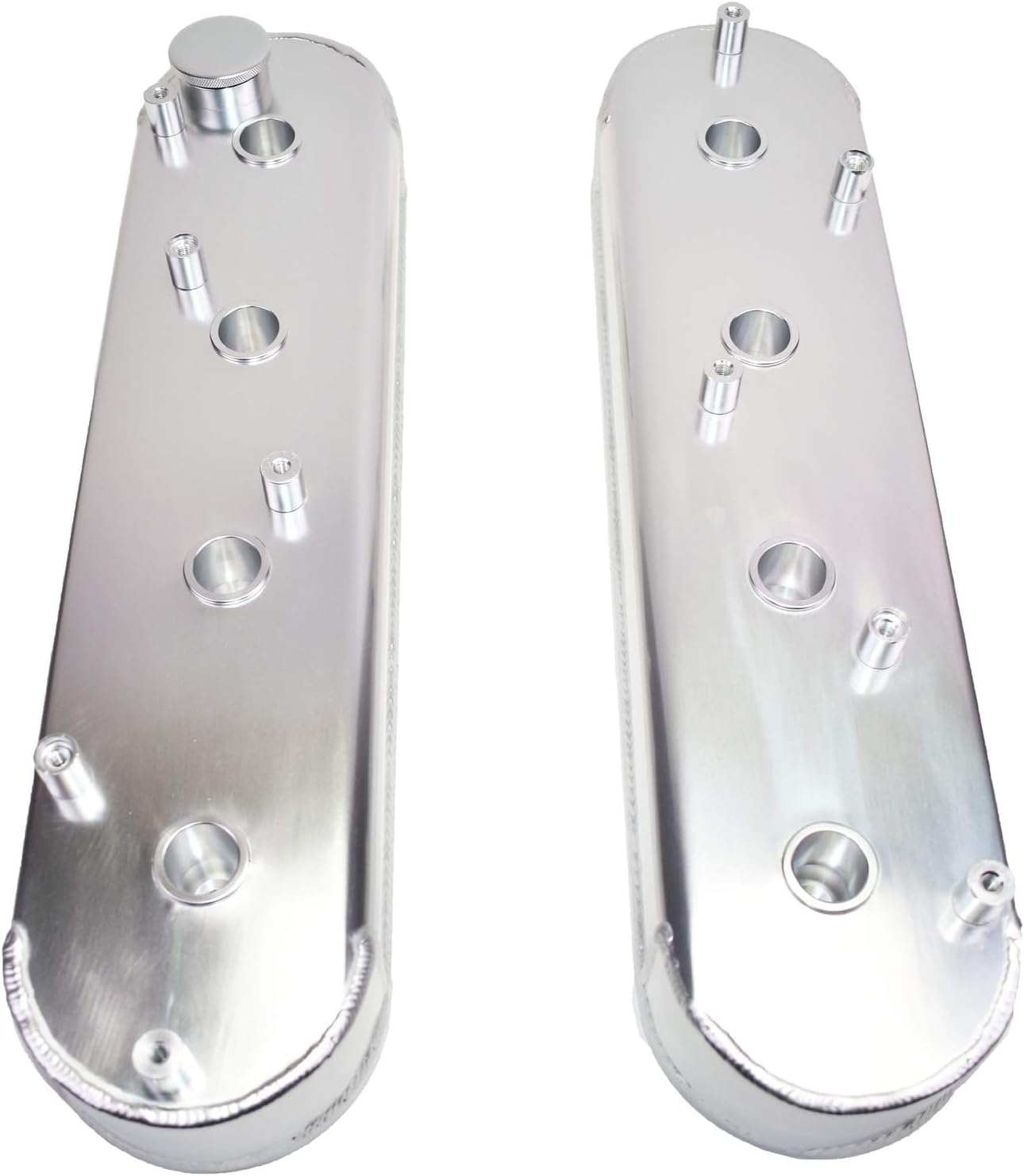 Fabricated Aluminum Valve Covers w/ Coil Mounts for GM LS1 LS3 LS6 LSX 4.8–7.0L | Tall | Center Bolt | Billet Seal (PVC8553)
