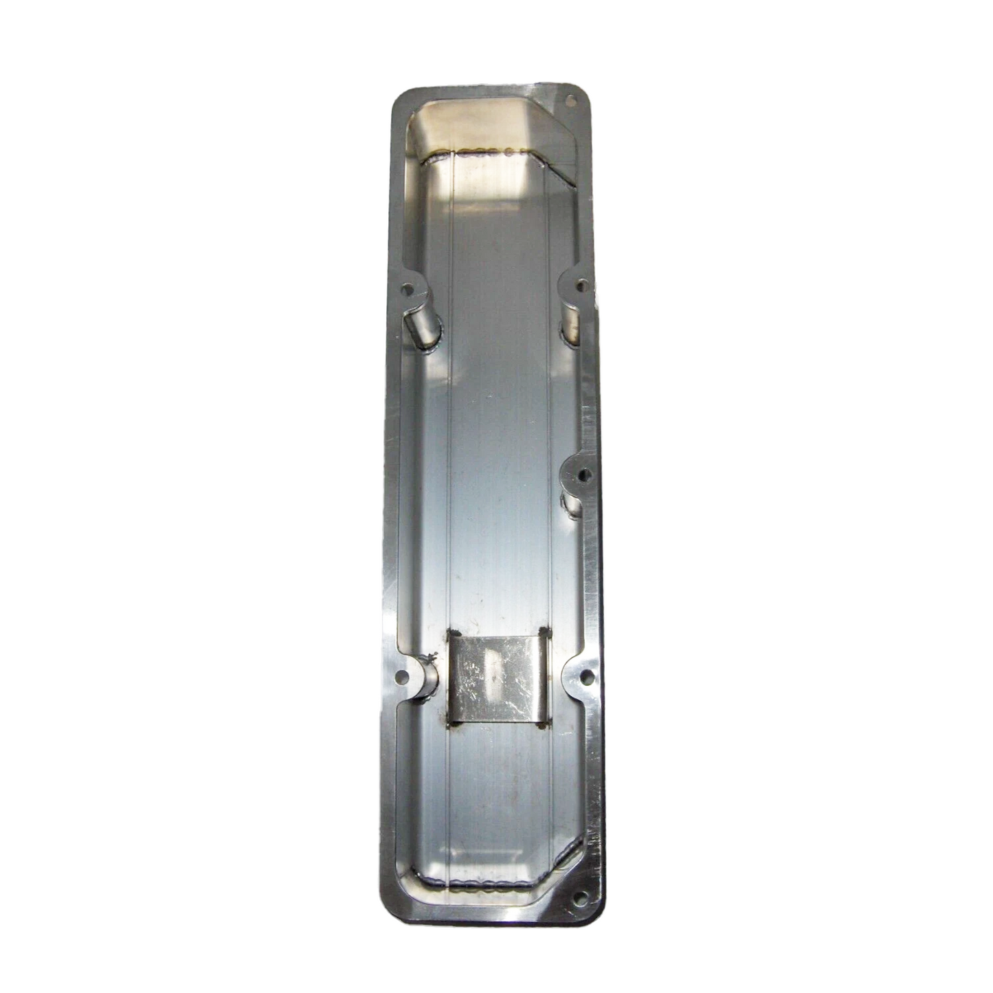 AMC Jeep 304–401 Fabricated Aluminum Valve Covers | Polished Finned | Tall Style | 1976–1987 | No Breather Hole(PVC8556)