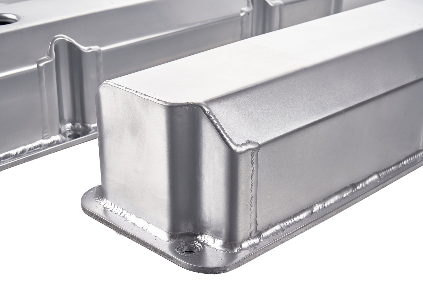 Fabricated Valve Covers for Ford FE 352–428 V8 (1958–1976) – Short Bolts, With Hole, Clear/Black/Polished/Anodized (PVC8546)
