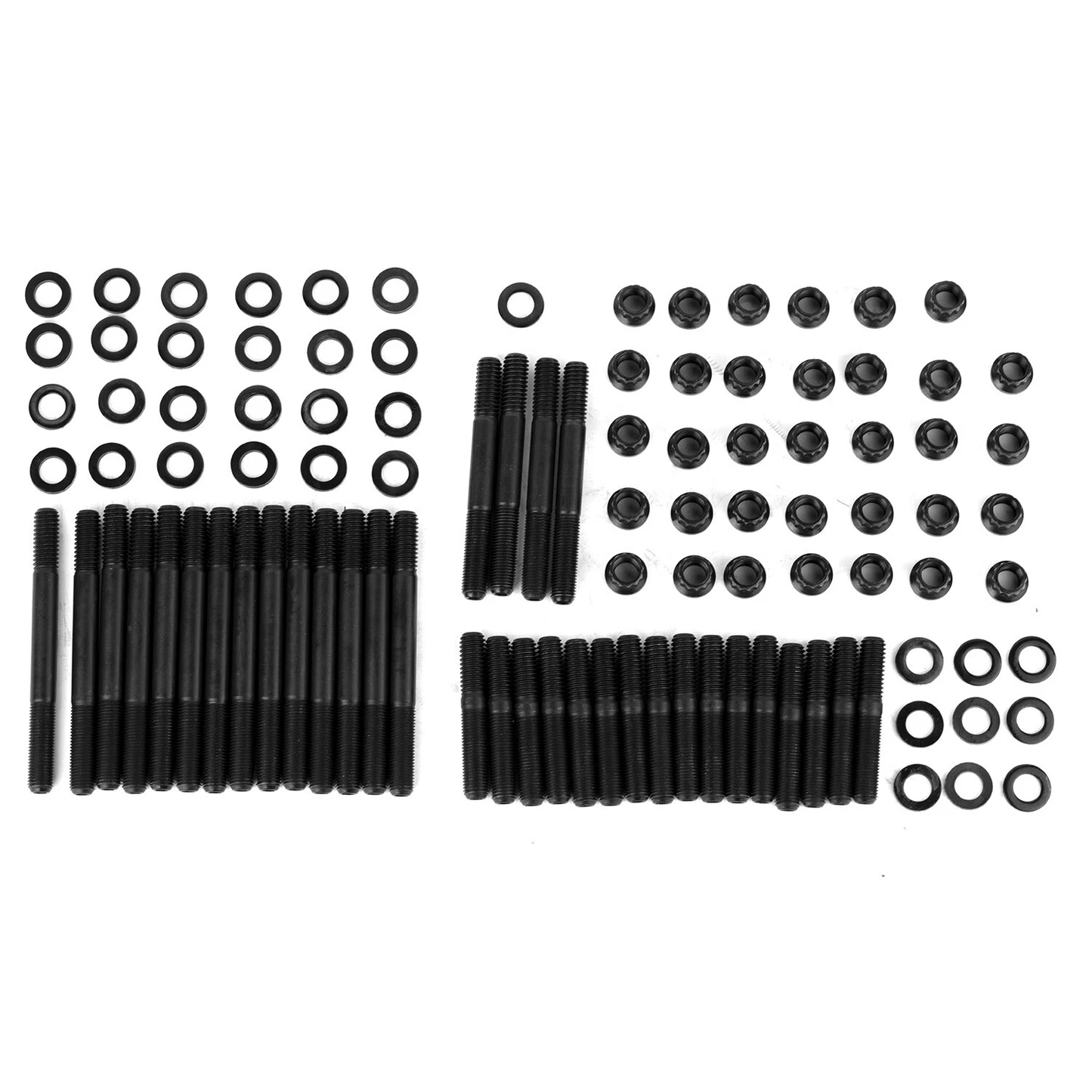 Cylinder Head Stud Kits for Chevy SBC 265β350 | 1955β2000 Small Block V8 | Steel Stud & Hex Nut Set (SKT001)
