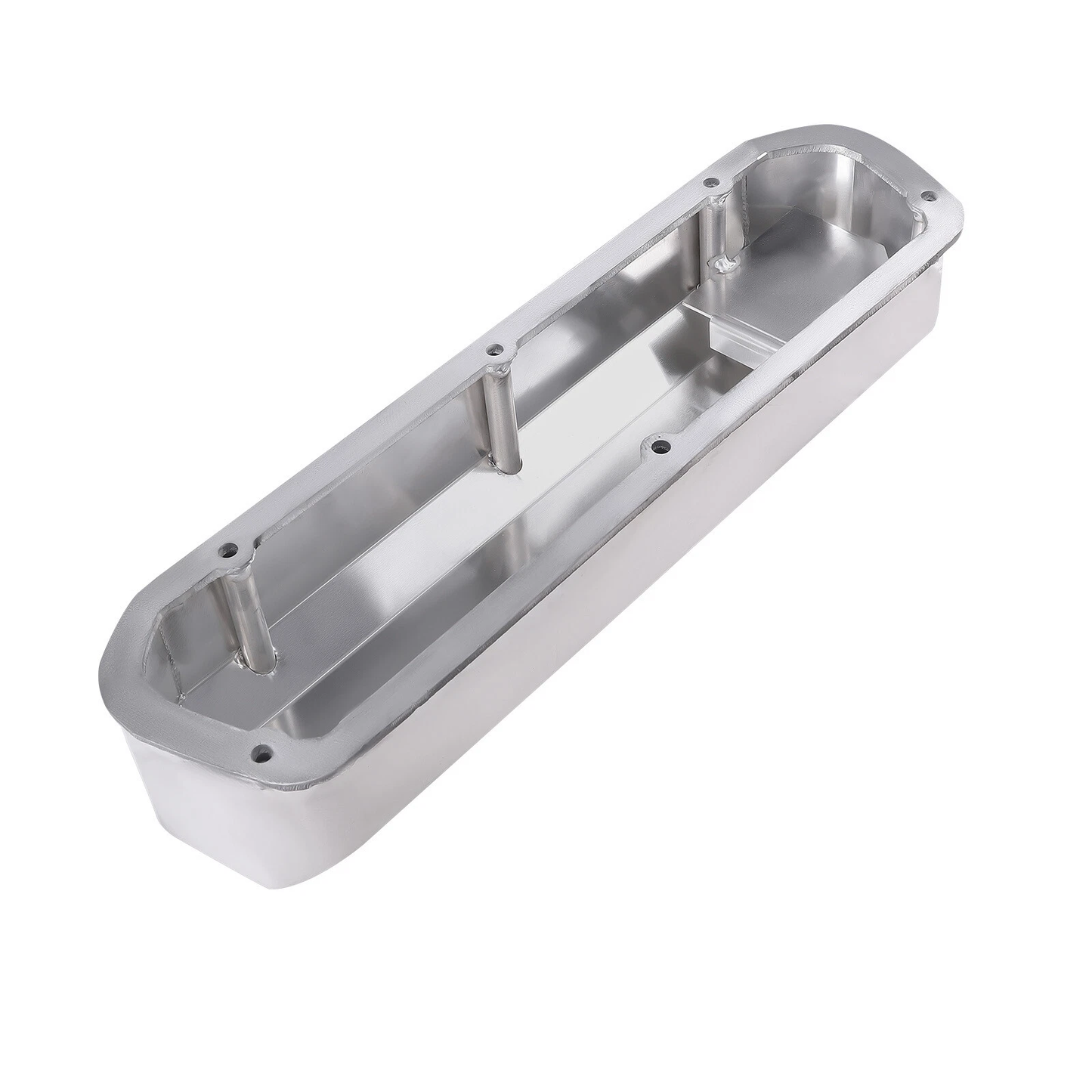 Polished Aluminum Valve Cover Set for Ford 260 289 302 351W V8 (1962–1985) – 3.5" Tall with Hardware (PVC8542)