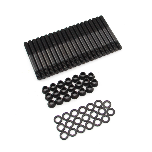 High-Strength 12-Point Cylinder Head Stud Kit for Ford 302/351C Cleveland | 8740 Chromoly | Black Oxide Finish(SKT003-1)