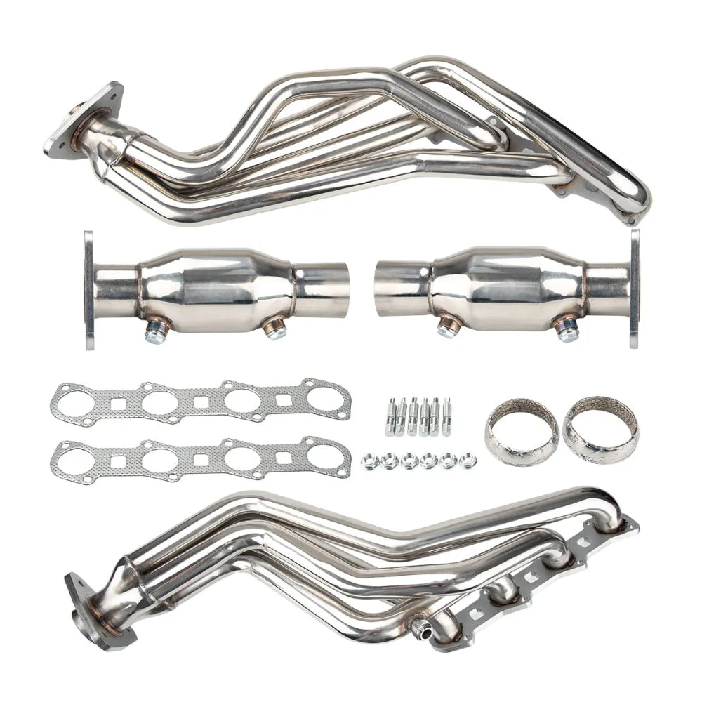 Stainless Steel Exhaust Headers for 1999β2004 Ford F-150 & 1997β1999 F-250 | Performance Upgrade | 1.625" Tubes | 2.405" Outlet | Direct Fit | Bolt-On Horsepower & Torque Gains(EH016SS)