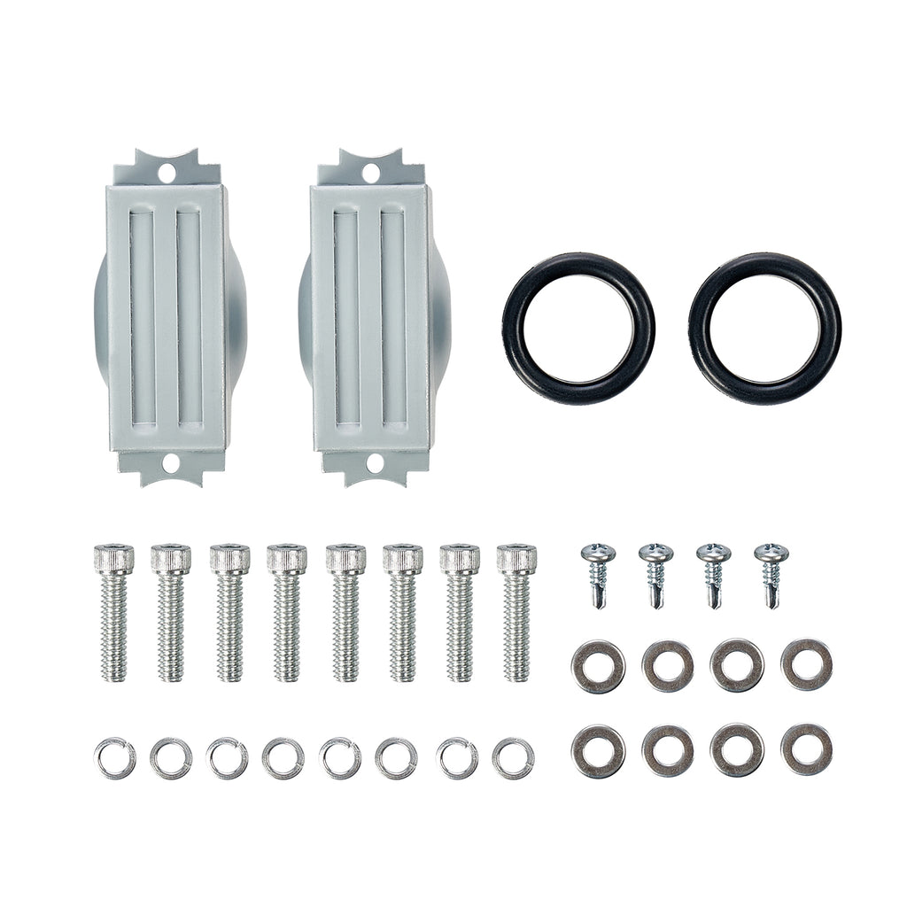 2.95" Polished Cast Aluminum Short Finned Valve Covers - Fits 1958–1986 Chevy Small Block V8