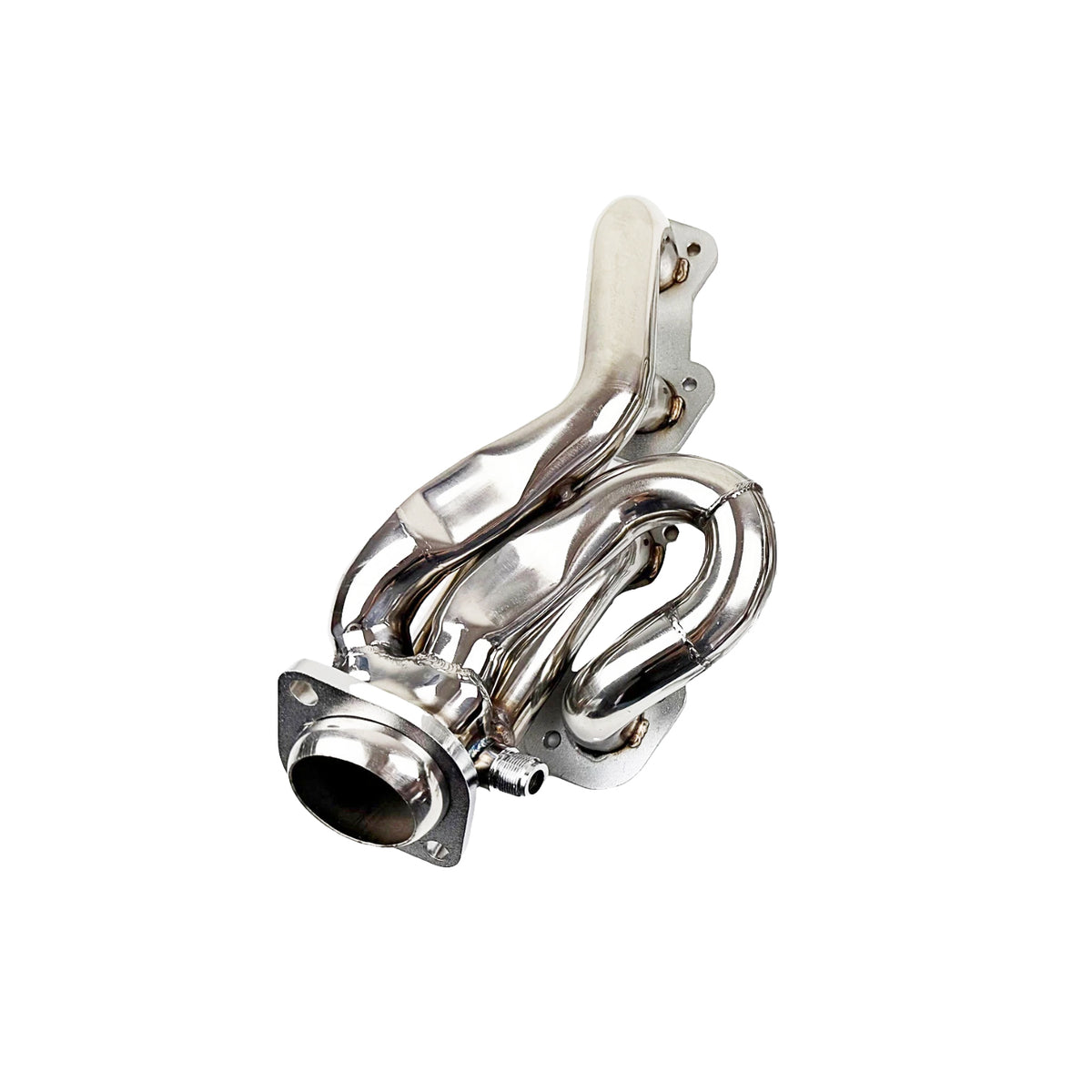 Stainless Steel Shorty Exhaust Headers - Fits 1996–2004 Ford Mustang GT 4.6L V8 SOHC 2V, Equal-Length 1-5/8" Tubes 2-1/2" Collector Polished Ceramic Finish