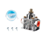 Chrome Zinc Alloy Carburetor Fuel Pressure Regulator - Fits Holley 12-803 4.5–9 PSI Carburetor Systems