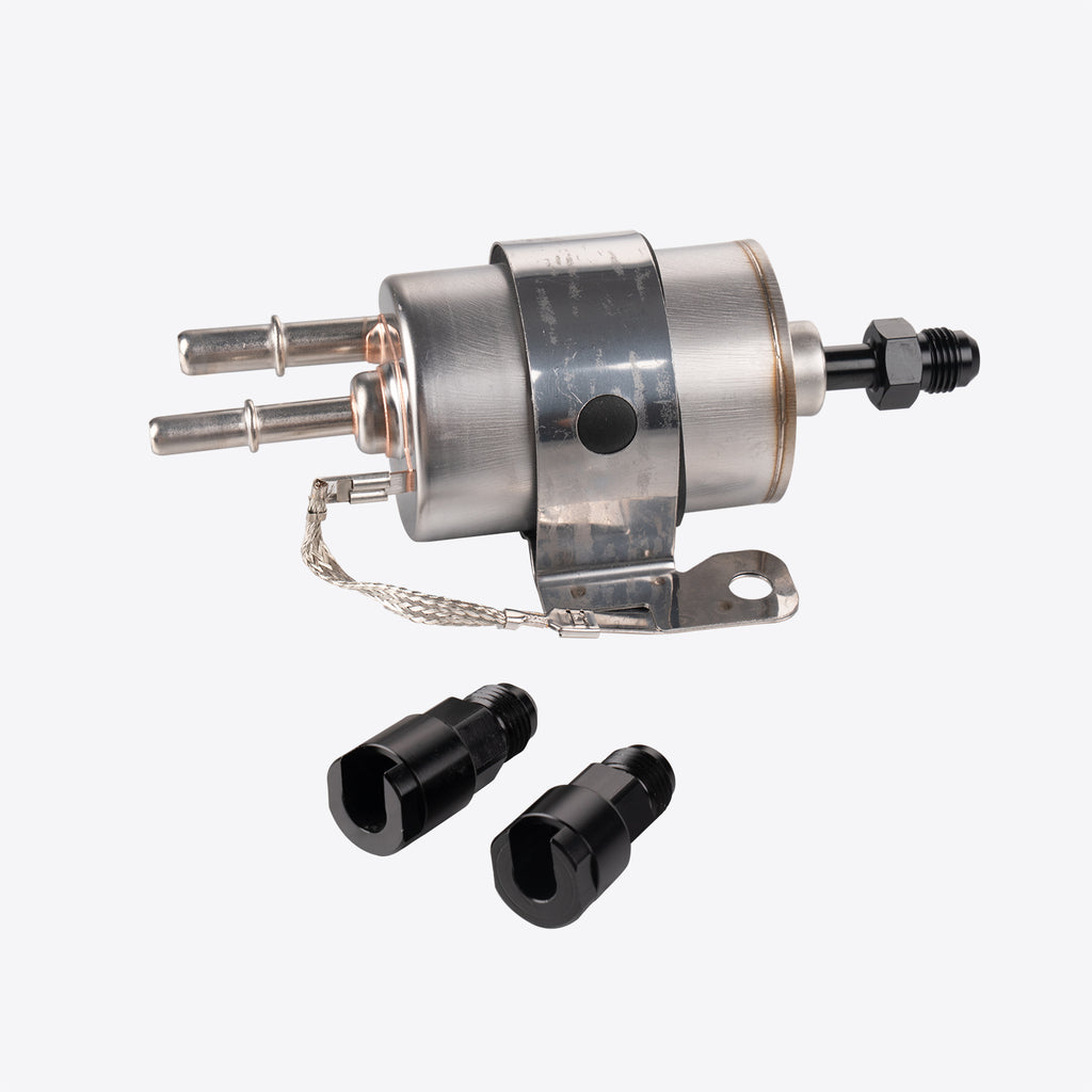 58 PSI 255 LPH Black CNC Fuel Filter and Regulator with -6 AN - Fits GM LS1 LS2 LS3 EFI Swap Systems