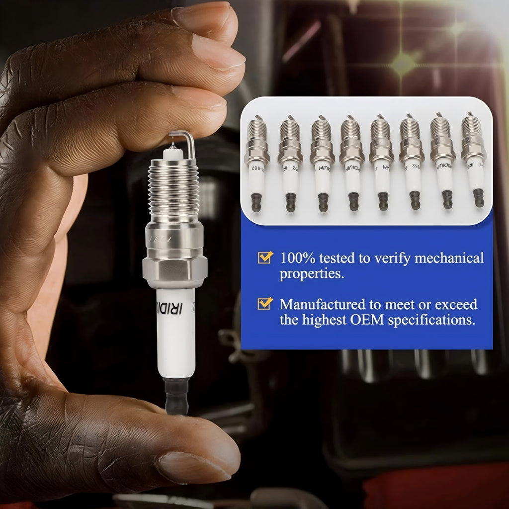Iridium Spark Plug Set of 8 - Fits Multiple GM Vehicles