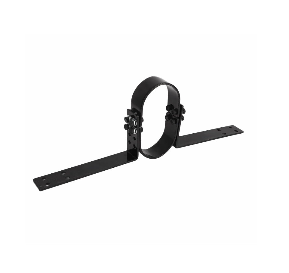 2" Black Powder-Coated Stainless Steel Driveshaft Safety Loop Kit - Fits Universal RWD Vehicles