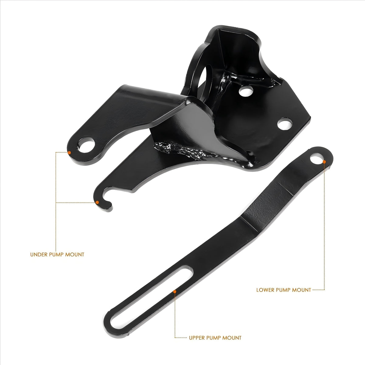 Steel Power Steering Pump Bracket - Fits 1955–1957 Chevrolet Tri-Five Vehicles