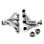 Block Hugger Center Dump 304 Stainless Steel 1-3/4" Exhaust Headers - Fits Chevy BBC 454 Big Block