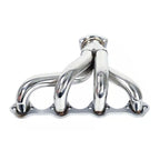 Stainless Steel Hugger Shorty Exhaust Headers - Fits Ford Small Block V8 289 302 351, Mirror Polished 1.25"x2" Oval Inlet 2" Outlet