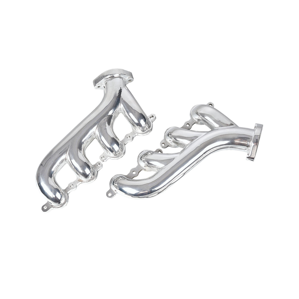 1-3/4" Ceramic-Coated Cast Iron Exhaust Manifolds - Fits GM LS1 LS2 LS3 Gen III IV Engines