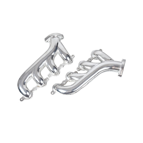 1-3/4" Ceramic-Coated Cast Iron Exhaust Manifolds - Fits GM LS1 LS2 LS3 Gen III IV Engines
