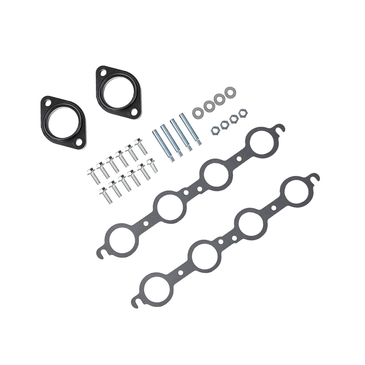1-3/4" Ceramic-Coated Cast Iron Exhaust Manifolds - Fits GM LS1 LS2 LS3 Gen III IV Engines
