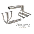 1-5/8" Polished Stainless Steel Exhaust Headers - Fits Chevy Small Block 265–400 V8 Engines