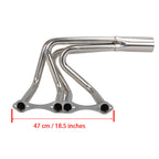 1-5/8" Polished Stainless Steel Exhaust Headers - Fits Chevy Small Block 265–400 V8 Engines