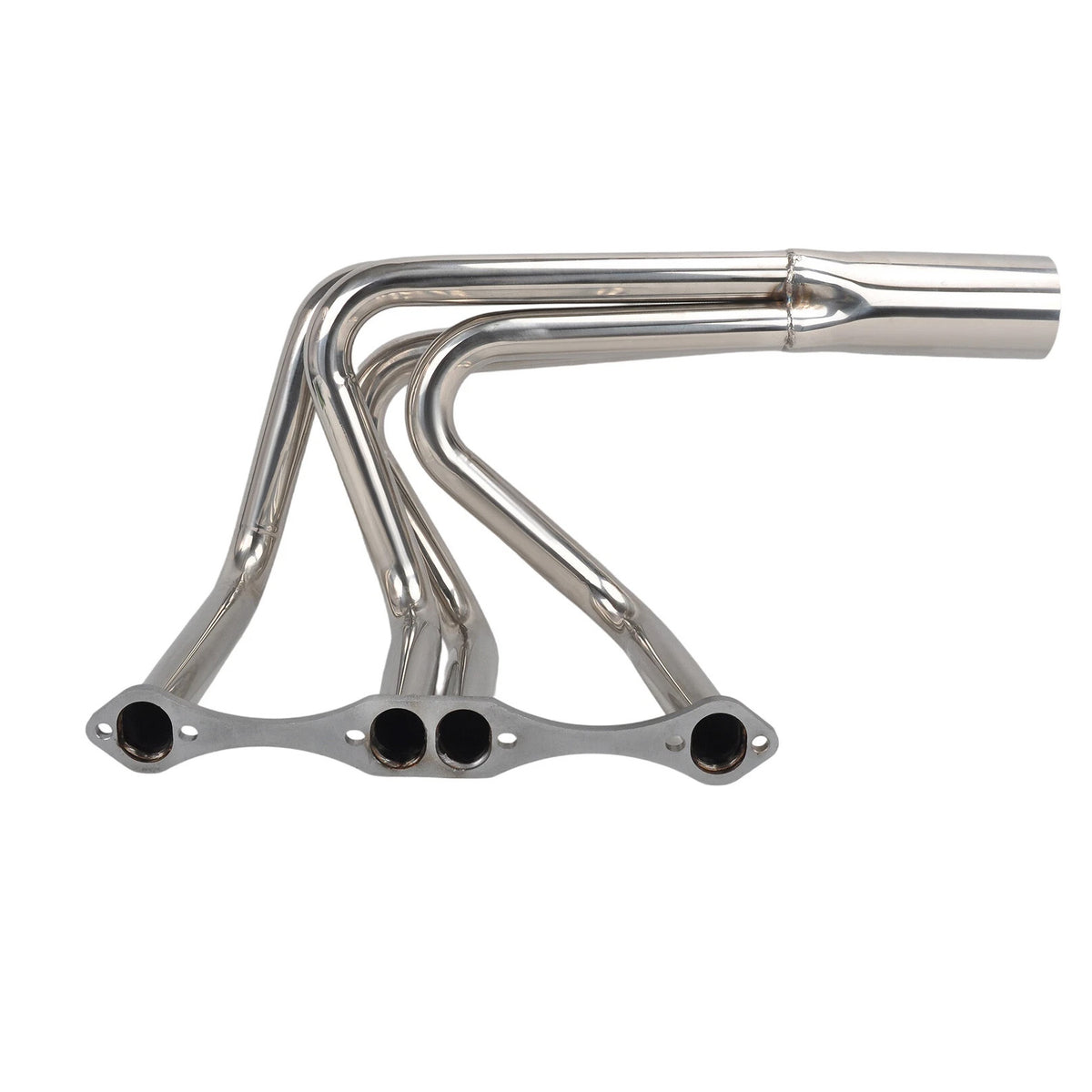1-5/8" Polished Stainless Steel Exhaust Headers - Fits Chevy Small Block 265–400 V8 Engines