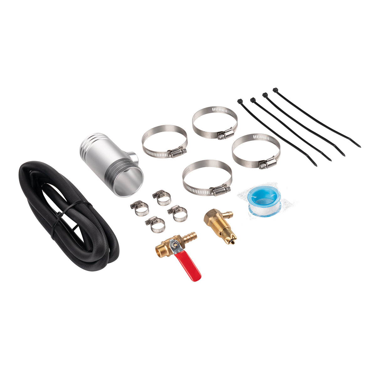 1-1/2" Feed 3/8" NPT Auxiliary Fuel Tank Install Kit - Fits Ford Dodge Chevy GMC Diesel Models