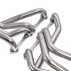 1-5/8" Polished Stainless Steel Full-Length Chassis Headers with Reducers - Fits 1964–1977 Chevy Chevelle 1964–1987 El Camino 1978–1983 Malibu