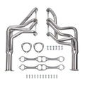 1-5/8" Polished Stainless Steel Full-Length Chassis Headers with Reducers - Fits 1964–1977 Chevy Chevelle 1964–1987 El Camino 1978–1983 Malibu