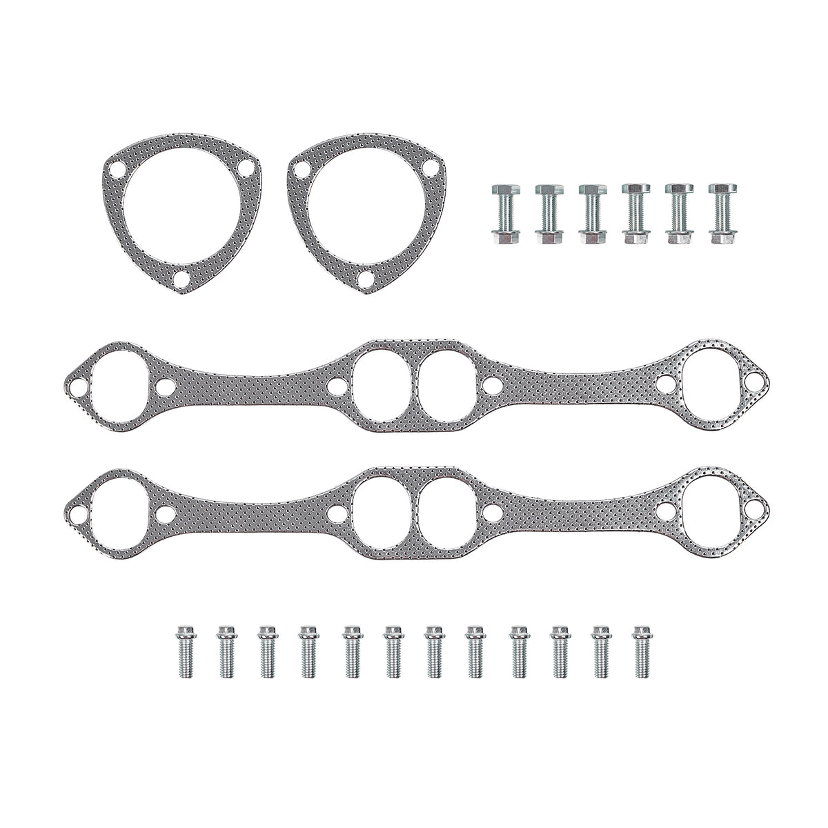 1-5/8" Polished Stainless Steel Full-Length Chassis Headers with Reducers - Fits 1964–1977 Chevy Chevelle 1964–1987 El Camino 1978–1983 Malibu